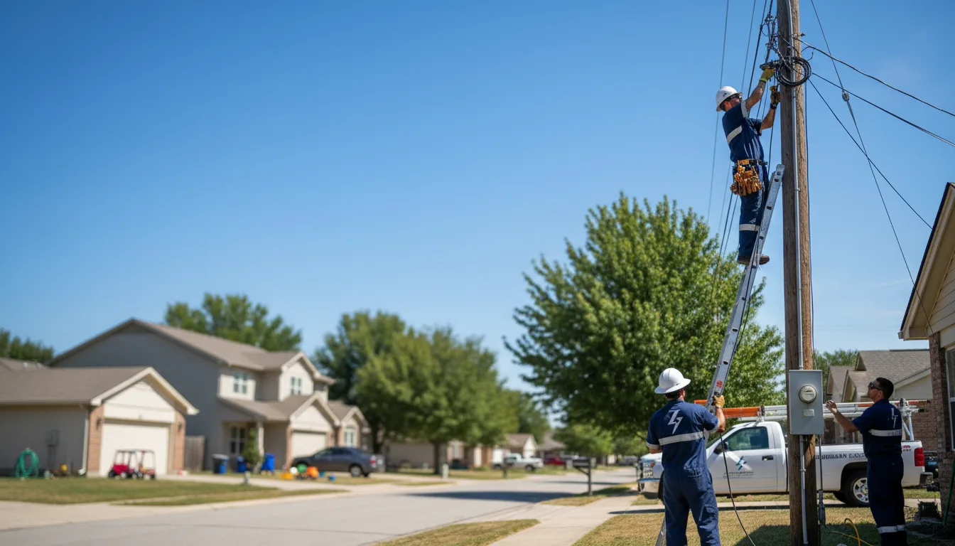 Residential electrician providing installation services in Sherman, IL